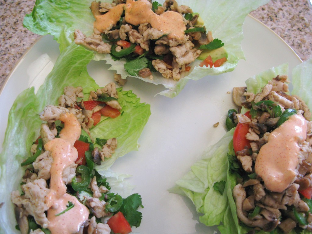 Lettuce Wraps_www.advancedhealing.com Low Glycemic Lettuce Wraps