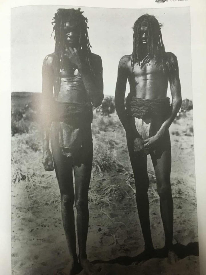 Two Njamal, Aboriginal men from Western Australian circa early 1900's